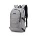 Laptop Backpack for Men Women Travel Business Backpack with USB Charging Port and Anti Theft Pocket College Student Bookbag-Grey