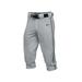 Nike BSBL Knicker Baseball Pants 3 1/4 Gray/Green Youth Size (S)