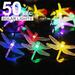 CNKOO Solar-powered String Lights Dragonfly String Lights Indoor and Outdoor Decorative Color Lights Garden Patio Decorative Waterproof Dragonfly String Lights Multi-color