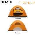 DIDADI Waterproof Tent 2-3 Man Backpacking Camping Tent 4 Seasons Camping Tents with Removable Outer Tarpaulin Anti UV & Easy Set up Hiking Tent for Beach Traveling Hunting Fishing