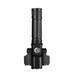 Aluminum Alloy Flashlight Portable 3 Light Heads High Brightness Light Outdoor Telescopic Focusing Adjustable Flashlight USB Rechargeable Night Camping Fishing Cycling Lamp