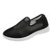 KaLI_store Walking Shoes Women Womens Walking Shoes - Slip On Tennis Running Shoes Memory Foam Lightweight Work Sneakers for Indoor Outdoor Gym Black 9