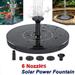 TASHHAR Solar Water Fountain Pump Submersible Floating Bird Bath Pond for Garden Ponds Pool Fish Tank Outdoor and Aquarium