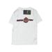 FLOW SOCIETY Short Sleeve T-Shirt: White Color Block Tops - Kids Boy's Size X-Small