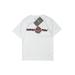 FLOW SOCIETY Short Sleeve T-Shirt: White Color Block Tops - Kids Boy's Size X-Small