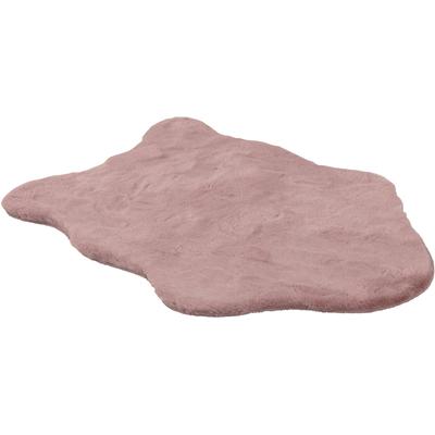 Fellteppich "Tender", rosa (altrosa), B:70cm H:26mm L:110cm, Kunstfaser, SCHÖNER WOHNEN-KOLLEKTION, Teppiche, Fellteppich, weich durch Microfaser, Kaninchenfell Haptik, Kunstfell, waschbar Image