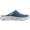 Badesandale SALOMON "REELAX SLIDE 6.0", Gr. 47, blau (rauchblau), Textil, sportlich, Schuhe Clog, Erholungsschuhe