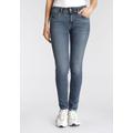 Slim-fit-Jeans PEPE JEANS "New Brooke" Gr. 26, Länge 32, blau (medium used) Damen Jeans Röhrenjeans
