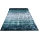 Teppich HOME AFFAIRE "Katalin, Teppiche aus 100% Viskose" Gr. B/L: 240 cm x 320 cm, 12 mm, 1 St., blau (türkis) Esszimmerteppiche