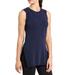 Athleta Tops | Athleta Shirt Womens Small Navy Long And Lean Sweater Vest Top Sleeveless Knit | Color: Blue | Size: 6