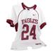 Nike Shirts | Eagles 24 Nike Mens Football Jersey Top Red White V Neck Stretch Mesh L New | Color: White | Size: L