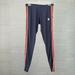 Adidas Pants & Jumpsuits | Adidas // Classic Navy & Orange Three Stripe Leggings | Color: Blue/Orange | Size: S