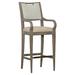 Fairfield Chair Reece 31" Bar Stool Wood/Upholstered in Gray/Brown | 48.25 H x 20.5 W x 23.25 D in | Wayfair 8853-06_3162 63_Walnut