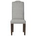 Fairfield Chair Lasso Side Chair Wood/Upholstered in Gray | 41.25 H x 18.5 W x 24 D in | Wayfair 8857-05_3152 72_Hazelnut