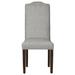Fairfield Chair Lasso Side Chair Fabric in Gray/Brown | 41.25 H x 18.5 W x 24 D in | Wayfair 8857-05_9953 65_Walnut