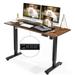 Inbox Zero Hubing 59" Electric Height Adjustable Standing Desk w/ 2 Usb Ports & 3 Power Outlets Wood/Metal in Black | 59 W x 24 D in | Wayfair