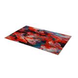 Red/Blue Rectangle 3'3" x 4'11" Area Rug - East Urban Home Magdalena Floral Machine Woven Area Rug in 59.0 x 39.0 x 0.31 in blue/pink/red | Wayfair