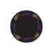 Black/Brown Round 2'4" Area Rug - East Urban Home Round Batholo Machine Made Power Loomed Area Rug in Black/Purple/Brown Polyester | Wayfair