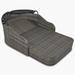 Hokku Designs AbdÃ¼lhamid 52.4" Wide Outdoor Wicker Patio Daybed w/ Cushions Wicker/Rattan in Gray | 24.8 H x 52.4 W x 80 D in | Wayfair