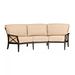 Woodard Andover 106" Wide Outdoor Patio Sofa w/ Cushions Metal in Gray | Wayfair 510464-70-03Y