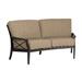 Woodard Andover Crescent Loveseat w/ Cushions Metal in Gray | Outdoor Furniture | Wayfair 510463-70-05Y