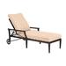 Woodard Andover 84" Long Reclining Single Chaise Lounge w/ Cushion Metal in Gray | Outdoor Furniture | Wayfair 51M470-72-20T