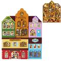 TOPBSFARNY 6PCS DIY Dollhouse Kit Creative Assembly Miniature Scenery Doll House Mini World Series Miniature Collection 3D Wooden Puzzle for Chirstmas Toy… (QH-6PCS)