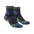 Bridgedale - Mens Running Lightweight Merino Wool Socks - Blue - Size UK 9-11