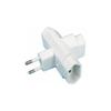Electro Dh - 3-Steckdosen-Adapter mit Kindersicherung. White 36.047/P . 8430552127818