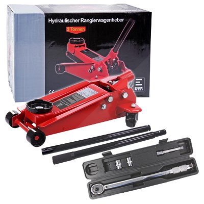 Enva 1x Werkstatt-Wagenheber 3T 3000kg + 1x Drehmomentschlüssel 1/2 [Hersteller-Nr. 10871217]