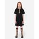 Burberry Kids Girls Sigrid Polo Dress In Black Size 8 Yrs