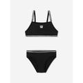 DKNY Girls Logo Bikini In Black Size 16 Yrs