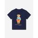 Ralph Lauren Kids Baby Boys Bear T-shirt In Navy Size 6 - 9 Mths