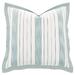 Eastern Accents Laguna by Barclay Butera Striped Euro Sham 100% Cotton in Gray/Pink/White | 27 H x 27 W x 8 D in | Wayfair 7FB-BB-EUS-48