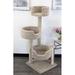 New Cat Condos 50" Cat Condo Wood in Gray/Brown | 50 H x 25 W x 25 D in | Wayfair 190438-Beige