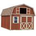 Best Barns Millcreek 12 ft. W x 20 ft. D Solid Wood Storage Shed in Brown/Red | 140" H x 144" W x 192" D | Wayfair millcreek1216w