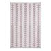 Pink/White Rectangle 2' x 3'3" Area Rug - East Urban Home Dade Geometric Handmade Flatweave Cotton Area Rug in White/Pink Cotton | Wayfair