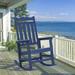 Winston Porter Juulia Polystyrene Rocking Gliding Adirondack Chair in Blue | 43.7 H x 27.8 W x 35.1 D in | Wayfair 1A00F2EA5BC64BBC9B2956BC0FB714FA