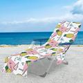 Lounge Chair Cover Microfiber Beach Chair Coverï¼ŒMicrofiber Chaise Lounge Chair Towel Covers for Sun Lounger Pool Sunbathing Beach Hotel Vacation Easy to Carry Around No Sliding Tie-Dye