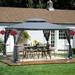 Oaks Aura Outdoor Patio Gazebo Canopy Tent With Ventilated Double Roof And Mosquito net for Lawn Garden Backyard and Deck