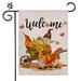 Welcome Fall Garden Flag Home Decorative Pumpkin Flag for Fall Harvest Thanksgiving Day 2