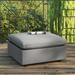 Modway Commix Overstuffed Outdoor Patio Ottoman in Charcoal