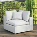 Modway Commix Overstuffed Outdoor Patio Corner Chair in White