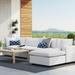 Modway Commix 5-Piece SunbrellaÂ® Outdoor Patio Sectional Sofa in White
