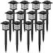 Solpex Solar Garden Lights 12 Pack Solar Path Lights Solar Walkway Lights Outdoor Solar Pathway Lights Outdoor Waterproof for Garden Patio Yard Landscape Pathway and Driveway(Warm White)