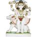 Bhairava With His Mount Shwan: Dog - White Marble Statue