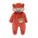 TAIAOJING Baby Toddler Boys Girls Cute Cartoon Bear Snowsuit Baby Boys Girls Cartoon Animals Long Sleeve Cute Bear Ears Hooded Romper Jumpsuit Outfit Clothes Coat 0-3 Months