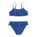 Swimsuit Strap Toddler Swimsuit Girl 6 Two Piece Guard Toddler Girl 2 Piece Swimsuit Sport Soild High Waist Bikini Set Swimwear Bathing Bathing Suits 6x Little Girl Two Piece Swimsuits Shirts Girls