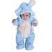 Baby Boy Plain Romper Baby Boys Snowsuit Just One You by Toddler Baby Boys Girls Winter Cute Ear Jumpsuit Romper Warm Outwear Baby Boy Snap up Pajamas