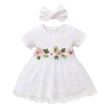 Pimfylm Spring Dresses For Toddler Flower Girl Dress Toddler Dresses purified cotton White 18 Months